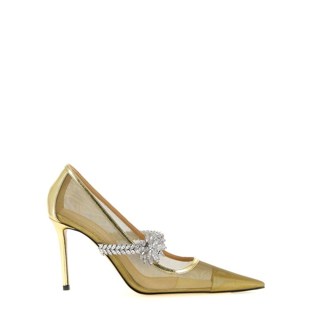 MACH & MACH Gold Polyamide High Heel Women's Pumps